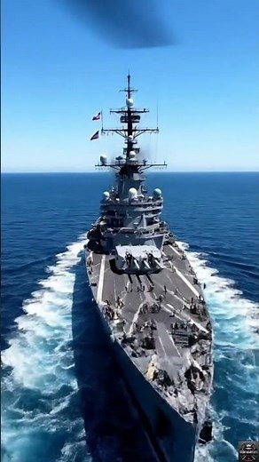 USS Wisconsin Caught on Camera 🚁😳 | Rare 4K Battleship Footage!