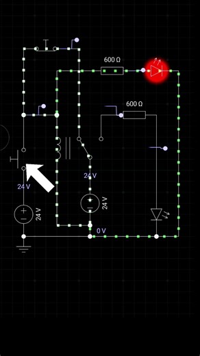 Simulating a Latch Switch in EveryCircuit | Relay as an electronic switch | 2 way relay switch