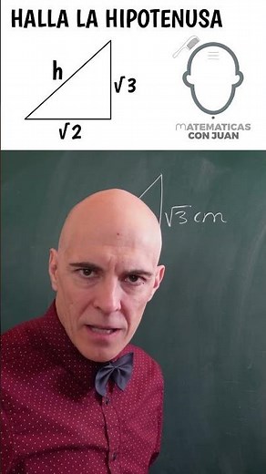 Find the hypotenuse of the right triangle. NOTE: Legs with square roots