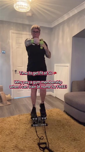 Time to get for at 50 🥊 This mini stepper is so cheap right now! #homeworkout #stepper #newyearnewme #exerciseathome #tiktokmademebuylt