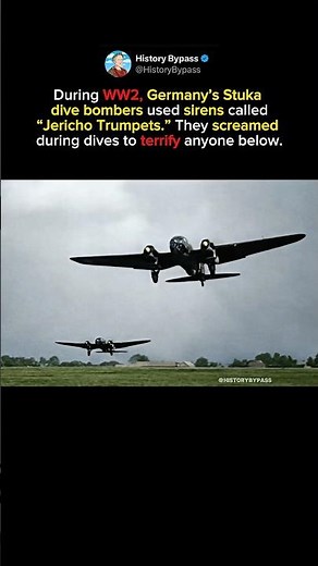 The Terrifying Sound of Germany’s WW2 Stuka #shorts
