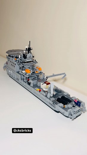 RFA DILIGENCE - Royal Fleet Auxiliary Forward Repair Ship ✅ 1:200 scale LEGO MOC. Freehand built, no software, custom prints and flags. More at @cksbricks 👈 WOOOSKA!! Chris #cksbricks #afol #moc #lego #legoship #shipbuilding #modelship #myowncreation #legophotography #legoshipbuilder #letsbuildtogether #brickstagram #legostagram #legocommunity #sailorlife #shipping #ship #legomilitary #dorsetafol #legoaddict #legofan #rfadiligence #auxiliary #armedforces #grey #falklandswar #sunday | CKS Bricks
