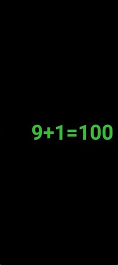 9+1=100? #maths #short #studio.107