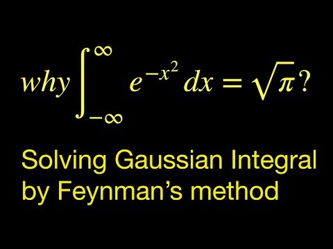 Solving Gaussian Integral (integration of gaussian function) using Feynman’s Method.