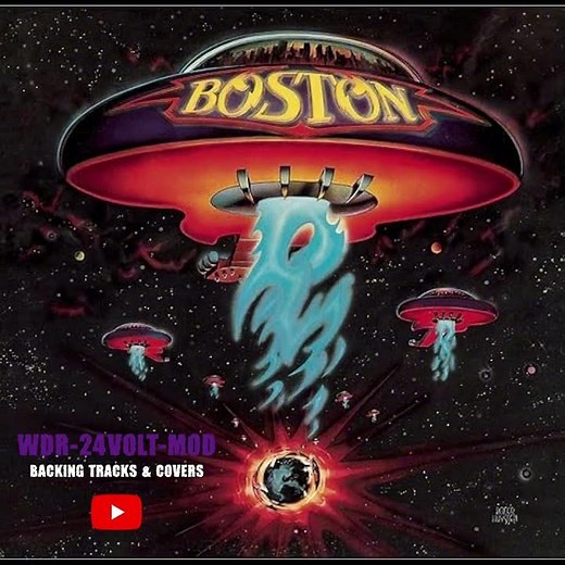 Boston - Peace Of Mind (Backing Track) No Vox No Guitar *CLIP* Full Video Attached