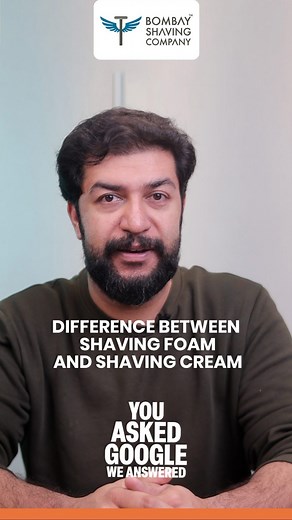 1.4K views | How does a shaving cream differ from a shaving foam? And, what's the way to go for you? Watch full video and get all your questions answered! | Bombay Shaving Company | Facebook