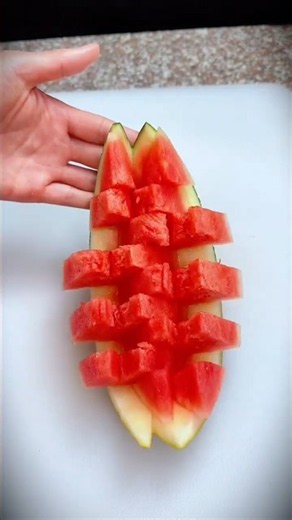 Watermelon Carving Design Skills | Amazing Fruit Carving Art Tutorial#Kitchen Skills#Knife Skills#