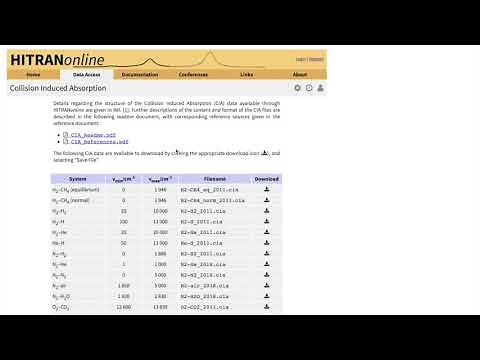 HITRAN tutorials - Part 1: Website overview & registration
