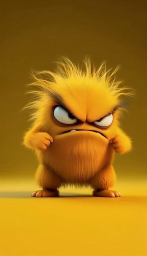 Grumpy Mode： Activated 😡 Live Wallpaper #grumpy #furrymonster #cart #entertainment