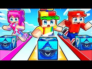 Playing a SEA MONSTER Lucky Block Race in Minecraft!