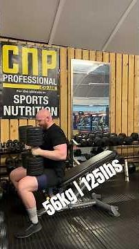 31/12/2023 heaviest IVANKO dumbbell press 56kg | 125lbs x 3