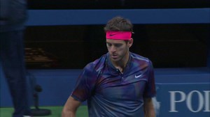 A single break of serve was all Juan Martín del Potro needed to grab the opening set over Federer. Send del Potro a 🇦🇷 if you think he'll pull off another win over the Swiss Maestro at the #USOpen! | US Open Tennis Championships