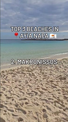 TOP 3 Beaches in AYIA NAPA ⛱️🇨🇾