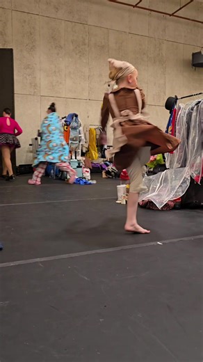 Learning new skills in between dances at recital 🤩. #Amber #9 #dancer #dance #lyrical #minidancer #turns #practicemakesperfect