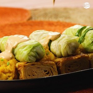 Make this siomai a healthy staple on your dinner table 😋 Click here for the Chicken Cabbage Siomai with Cheese Sauce recipe ☛ BiteSized.ph/chicken-cabbage-siomai-with-cheese-sauce | BiteSized