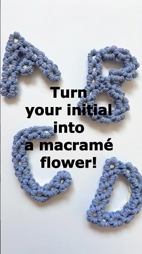 Macramé Flower Initials 🌸 Personalized DIY Keychains!! マクラメお花キーホルダー