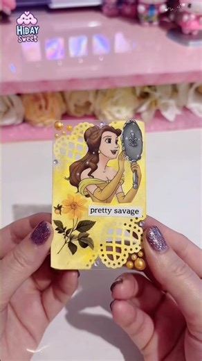 Making a Belle ATC but make it 'pretty savage' 🌹💛 #hidaysweetstyle