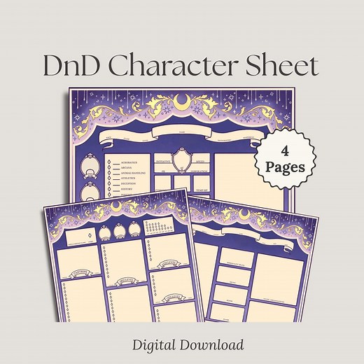 Dnd Character Sheet Divination Wizard | Dungeons and Dragons Form Fillable Character Sheet PDF Dnd Character Creation Dnd 5e Character Sheet - Etsy
