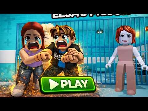 ELSA’S PRISON ESCAPE! ❄️ CRAZY Frozen Prison Run Obby in Roblox!