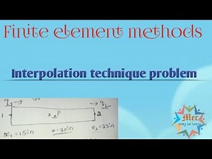 interpolation technique problem in finite element problem