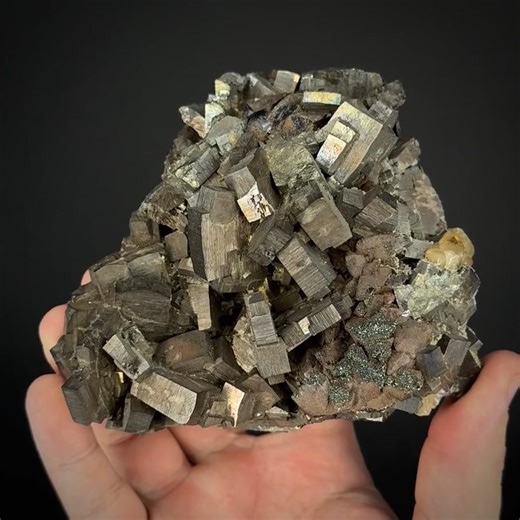 Pyrite ps. Marcasite with Calcite (classic locale)