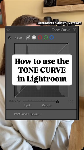 Nancy on Instagram: "here’s an intro into Lightroom’s tone curve! Learn how to use the tone curve to change highlights, darks, or even add a matter effect! #lightroom #editing101 #howtoedit #photography101 #photographyclass"