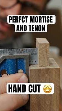 How to Cut a Perfect Mortise and Tenon Joint #woodworking #joinery #diy
