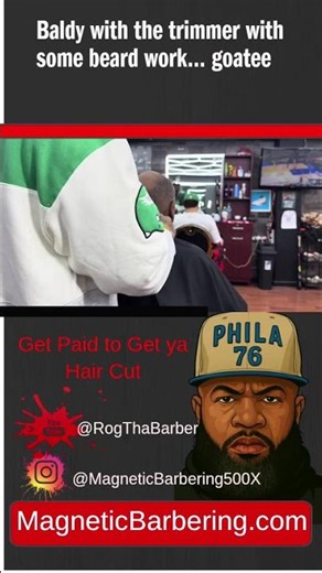 Goatee Grooming Transformation: Baldy’s Beard Trim Magic #BeardStyle #GroomingTips