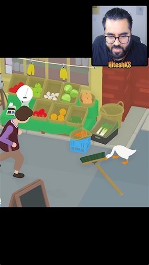 Aunt ki Jhadu Tod di 😂 | UNTITLED GOOSE GAME | Hitesh KS #gaming #hiteshksfunny #funny