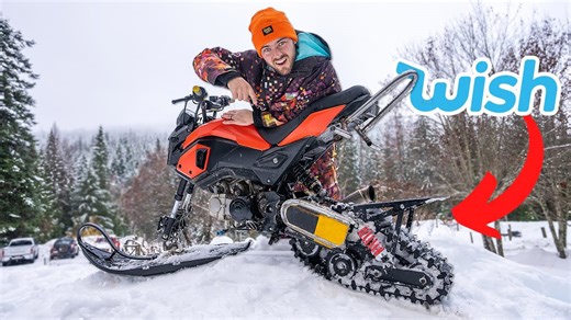 Testing a $200 snow bike kit!