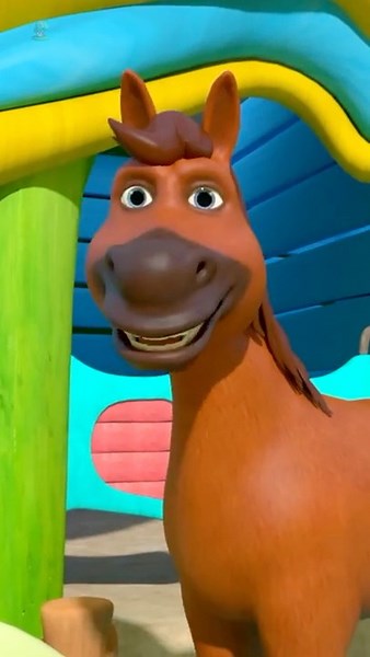 HORSE SOUND FOR KIDS - Learn Neighing #shorts #explore #tractorsong #animals #learning #viral