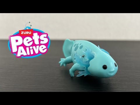 UNBOXING Zuru Pets Alive Swimming Axolotl | ASMR