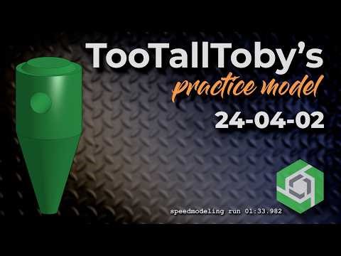 Onshape Speedmodeling Too Tall Toby Practice Model 24-04-02