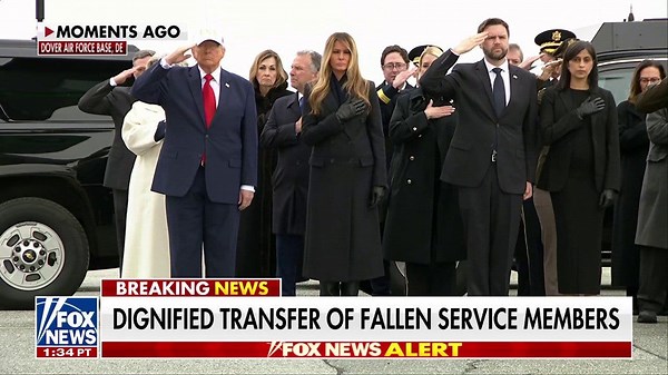 WATCH: Dignified transfer ceremony held for US service members killed in Iran conflict