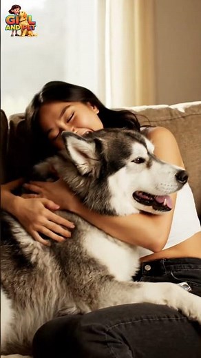 Giant Fluffy Dog Gives the BEST Hugs and Kisses! 🥰