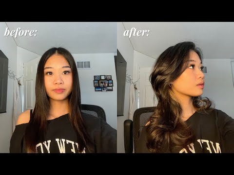 blowout hair tutorial using a straightener (beginner friendly)