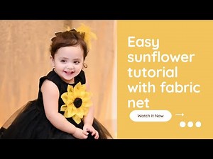 DIY Fabric Sunflower Tutorial | Create Beautiful Blooms with Fabric! | easy DIY net flower
