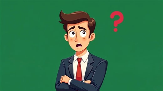 Man, Confused, Question. Free Stock Video