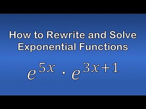 How to Rewrite and Solve Exponential Functions