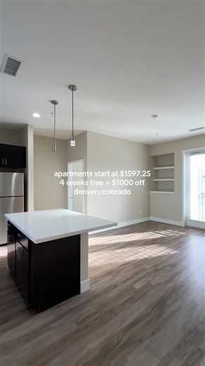 📍This apartment in Denver has units starting at $1597.25! 1BED/1BATH - $1597.25 - 630 SqFt 2BED/2BATH - $2492.25 - 1037 SqFt (floor plan shown 📸) 🔥 You get up to 4 weeks free PLUS $1000 off at this property! Super easy access to I-25, River North, and Union Station. Amenities include a resort-style pool, two-story fitness center, and a dog park 🐶. 📲 Comment “Info” or DM for more property details! One-Time Property Fees: Application Fee: $20 Administrative Fee: $250 Apartment Deposit: $400 (