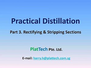 Part 3 Practical Distillation Rectifying & Stripping Sections