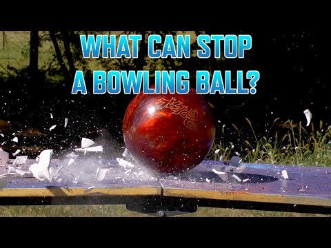 Can Anything Survive a Bowling Ball Drop? Slow Motion Experiment
