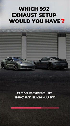 Porsche 992 OEM Muffler vs Fabspeed Muffler