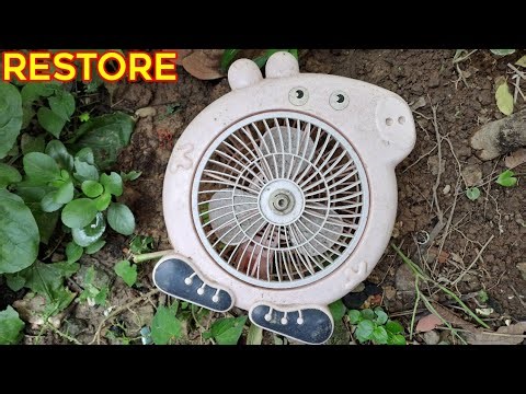 restore small, cute 220v fan that doesn't run | clean the motor, strong as a storm