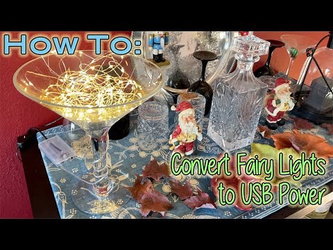 How To: Convert Fairy Lights to USB Power-DIY