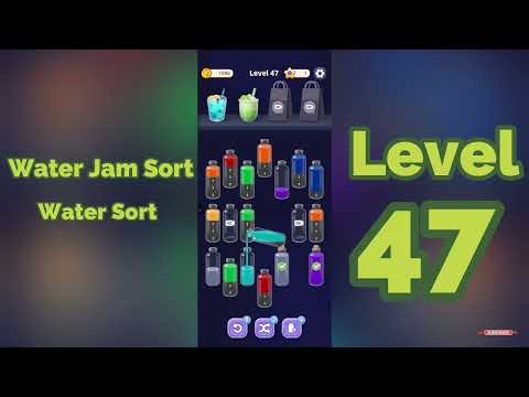 Water Jam Sort Level 47 Walkthrough | Water Sort 💧 | Mini Boss