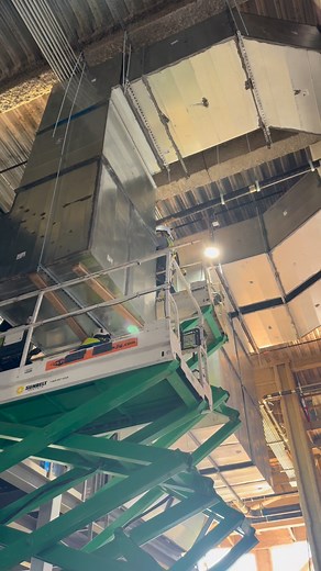 Showing the progress of installing the supply and return units at height. Connecting ductwork, securing fittings, and making sure everything is set for a clean and efficient airflow. Clean, safe, and professional work 💪🏽 #SheetMetal #HVAC #DuctWork #SupplyAndReturn #ConstructionLife #MechanicalContractor #WorkInProgress #HighWork #HVACTech #SkilledTrades #USAWorkers #TonyBmx #HarrisCompany #MarylandWork | Tony Go