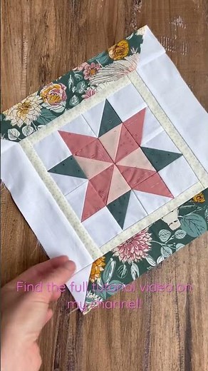 How to Frame a Quilt Block- Full Tutorial is live on my channel! #shorts