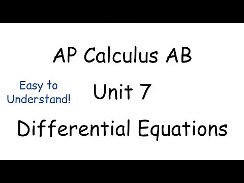 AP Calculus AB Unit 7 Review | Differential Equations, Slope Fields, Separation of Variables