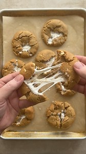 28K views · 535 reactions | Fluffernutter Cookies! A recipe from the archives, my take on the American classic, the ‘fluffernutter’ a peanut butter and marshmallow fluff sandwich but as a cookie! Get this recipe at the link in my bio! | The Boy Who Bakes | Facebook